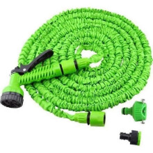 IY17407-Garden Lawn Tubo da giardino estensibile da 30 m - Tubo retrattile con pistola a 7 getti - Ugello