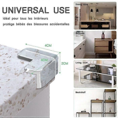 [Lot de 10] Protections d'angle de table pour la sécurité des bébés, protections d'angle de meubles 1