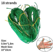 (18 fili 0,9X1,8M) Rete da giardino in nylon per piante rampicanti Fiori di ipomea Luffa Vite di cetriolo
