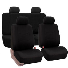(Black)Car Seat Covers Set Universal Car Truck Seat Protector Four Seasons Breathable Cushion Seat Protective