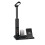 (BlackUSB Cable)LED Table Lamp Eye Protection 15W QI Wireless Charging Foldable Desk Lamp Touch Control 1