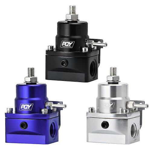 (Argent) LIZHI RACING - Régulateur de carburant haute pression AN8 avec boost - Régulateur de pression 2