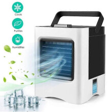 Refroidisseur d'air portable 4 en 1, mini climatiseur portable, ventilateur, climatiseur mobile, humidificateur