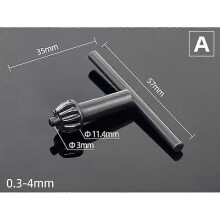 (A) Mandrin de perceuse 2 en 1 Clé à cliquet Clé à molette Outil de serrage de perceuse électrique Clé