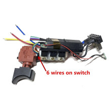 (6 fils sur interrupteur) Carte d'alimentation à découpage 50027245 pour WORX WU175 WX175 WX373 WX175.1