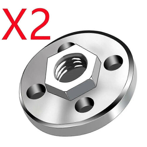 Écrou à bride hexagonal M10 pour disque de meuleuse d'angle, écrou à bride de verrouillage à changement