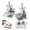 (Silver)2 Pcs Butterfly Frame Hinge Clamp /DIY Tool Silk Screen Printing Hobby Printer Diy Handwork 1