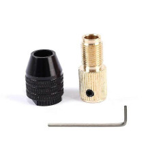 (3,0 mm) Arbre de moteur électrique Mini mandrin de perceuse Fixation Pince 0,3-3,2 mm Mini perceuse