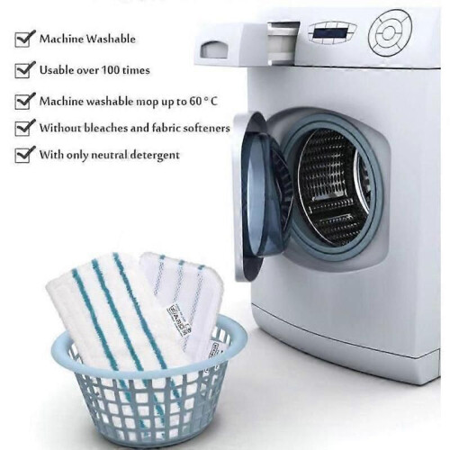 Lot de 5 chiffons en microfibre de rechange pour balais à vapeur 2