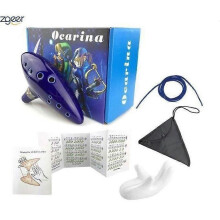 Legend of Zelda Ocarina Keramiek 12 Gaten Alt C Link Instrument Muziekschip Windfluit