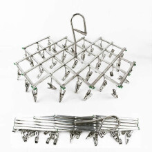 Stendibiancheria in acciaio inox - Sincerity - 35 mollette - Grigio - Rotazione 180