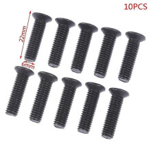 (M6x22mm) 10 stuks bevestigingsschroef M5*20mm M6*22mm linkse draad voor 1/2''UNF 3/8''UNF boorkop schacht
