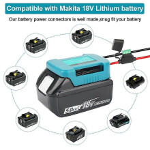 (Makitalle) Tee-se-itse-adapteri Makitan 18 V akulle BL1830 BL1840 BL1850 BL1860B lelujen telakointivirtaan