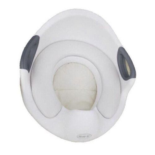 Riduttore per WC per bambini - Marca - Modello - Sedile per WC con cuscino e maniglia - Bianco 2