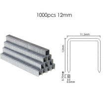 (12 mm) 1000 Stück 6 8 10 12 mm Heftklammern Typ 53 für elektrische Hefter MESG45A und manuelle Tacker