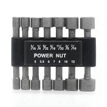 (14pcs)9pcs/set 5mm-13mm Hex Socket Sleeve Nozzles Magnetic Nut Driver Set Drill Bit Adapter Hex Power