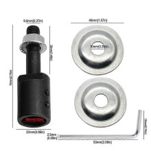(16MM)5/6/8/10/12/14/16mm Spindeladapter För polermaskintillbehör Axelslipmaskin Slipskiva