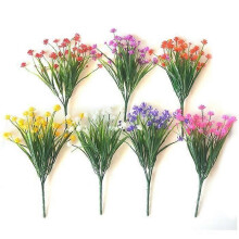 Flores artificiales resistentes a los rayos UV que no se decoloran para decoración de interiores y exteriores