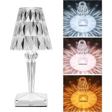 Farben Kristall Nachttischlampe Diamant Tischlampe mit Touch-Steuerung für Schlafzimmer, Wohnzimmer,