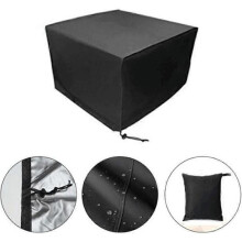 Housse de protection pour mobilier de jardin - Marque - Modèle - Noir - 213 x 132 x 74 cm - Tissu Oxford