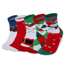 Calzini natalizi da donna Vbiger, calzini sportivi carini, calzini caldi casual, 5 paia