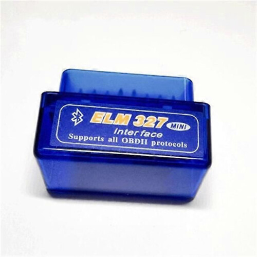 (Blå V2.1)Mini Bluetooth ELM327 V2.1 V1.5 Auto OBD Scanner Code Reader Tool Bildiagnosverktyg Super