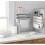 Kitchen Aluminum Foil Paper Holder Easy Cut Wall Mounted Grey 2