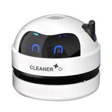 (White)Desk Mini Vacuum Cleaner Table Dust Vacuum USB Table Sweeper Desktop With Clean Brush For Home