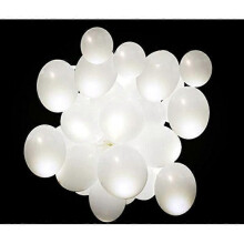 Ballon LED - Non spécifié - Pack de 50 - Blanc - Durée 24h - Décoration de fête