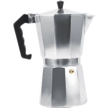 Espresso-Moka-Kaffeemaschine aus Aluminium im italienischen Stil (600 ml, 12 Tassen) – Rose Vie