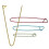 8Pcs Aluminum Stitch Stoppers Knitting Needles Crochet Basic Tools 4 Sizes Random Color 2