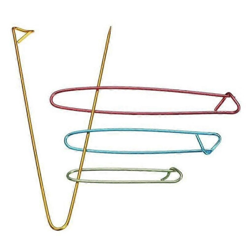 8Pcs Aluminum Stitch Stoppers Knitting Needles Crochet Basic Tools 4 Sizes Random Color 1