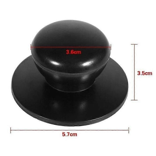 2Pcs Replacement Handle Caps for Saucepan Lid Pot Kettle Handle Universal Pan Accessory with Screws 2