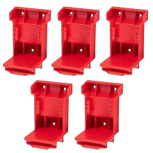 (5st röd)1/2/5PCS för Dewalt för Milwaukee 18V 20V batterifäste och verktygshållare, 2 i 1 väggfäste