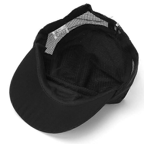 Men's Military Breathable Sun Cap Black 1
