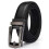 Genuine Leather Belt for Men - Black - Automatic Buckle - 30 cm wide 1