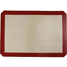 Backmatte 42 cm x 30 cm, Profi-Silikon, 42 cm x 30 cm, Backmatte, rutschfest, für Gebäck, Rot