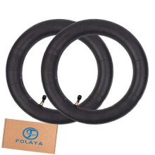 FOLAYA 2 Stück Roller-Schläuche 12 12x2 14 125 x 225 mit gebogenem Ventilschaft, Ersatz für Razor Pocket