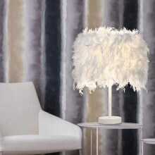 COUNT Feder-Tischlampe - E27 Feder-Nachttischlampe 1 Stück Geeignet für Schlafzimmer