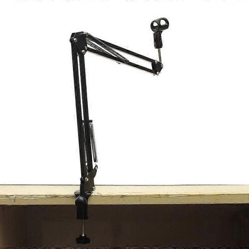 Foldable Microphone Holder Arm Clamp Hanging Studio Mic Stand 2