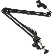 Foldable Microphone Holder Arm Clamp Hanging Studio Mic Stand
