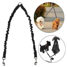 guinzaglio doppio per cani, guinzaglio di sicurezza per passeggiate con cani da compagnia, doppio gancio