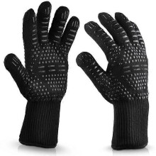Ovenwanten, hittebestendige keukenhandschoenen 500F, lengte 33 cm, kookhandschoenen voor barbecue en