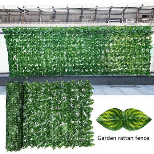 Artificial Leaf Fence Artificial Balcony Fence Privacy Balcony Screen Artificial Leaf Rolls for Decor 2