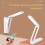 (Greenremote control)2023 New Portable Foldable Lamp USB Charging Type Fold LED Desk Lamp Energy Saving 3