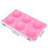 Half sphere silicone mold for cakes and chocolates6-hole flexible candy mold 4