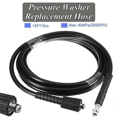 5M högtryckstvättslang Flexibel för Karcher K 9mm M22 hanadapter 2