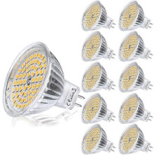 Ampoule LED MR16 12 V GU53 Blanc chaud 5 W équivalent à une lampe halogène 35 W GU 53 2800 K 400 lumens