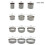 Cookie Cutters - Happy Buying - 12 Pcs - Stainless Steel - Multiple Sizes - Rust Resistant 2