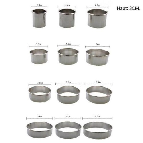 Cookie Cutters - Happy Buying - 12 Pcs - Stainless Steel - Multiple Sizes - Rust Resistant 1
